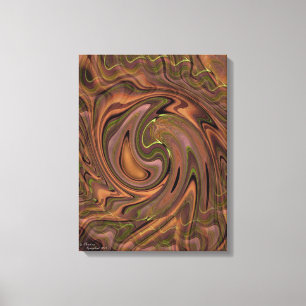 Em Tela A arte abstracta de Swirly esticou o impressão da