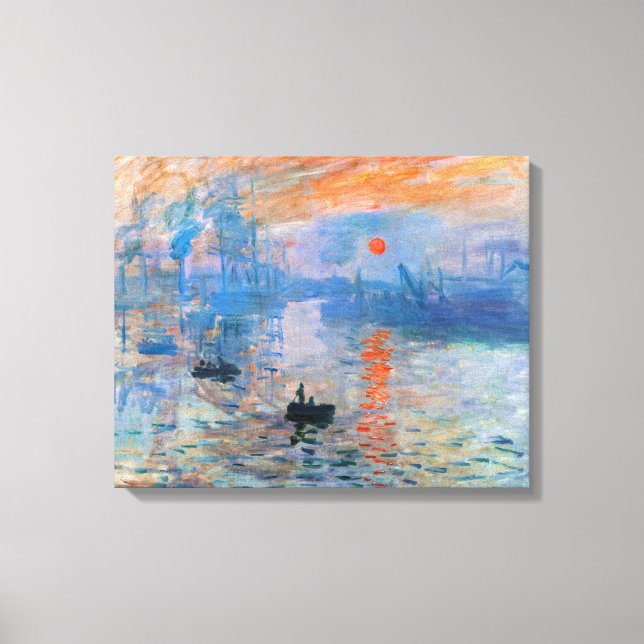 Em Tela A Impressão de Claude Monet, Sunrise (Frente)