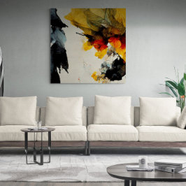Em Tela Abstrato de pintura "Fluxo natural". Impressão de 