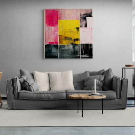 Em Tela Abstrato pintando "O Meer do Fogo". Impressão de t