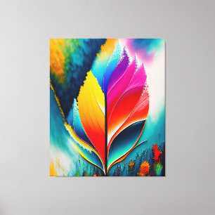 Em Tela Abstrato Sair da Impressão de Aquarela