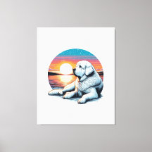 Akbash Watercolor Impressão