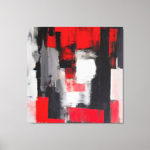 Em Tela Arte Abstrato moderna - Impressão Agressiva 0001