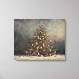 Em Tela Arte Anterior de Árvore de Natal - impressão Moody