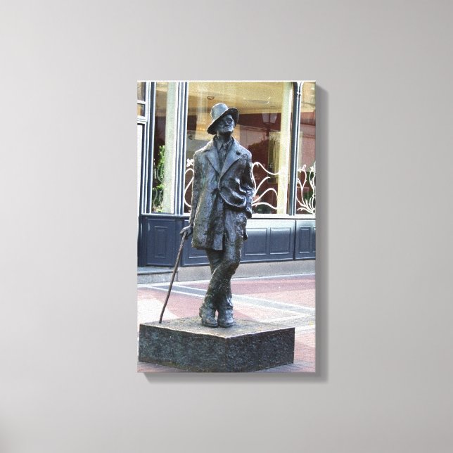 Em Tela Autor irlandês James Joyce, impressão de escultura (Frente)