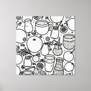 Em Tela Bebidas saudáveis Impressão Novelty: Arte de Pared
