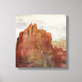 Em Tela Bell Rock, Sedona, AZ - impressão de Watercolor na