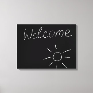 Em Tela "Bem-vindo" Arte de Muro de Impressão de Telas Est