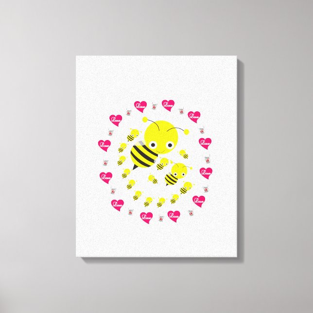Em Tela Bumblebee do Dia de os namorados de Impressão de T (Frente)
