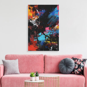 Em Tela Caos vívidos - Impressão de Arte Expressionista po