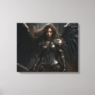 Em Tela Cavaleiro Anjo das Mulheres Escuras - Impressão de