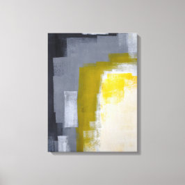 Em Tela cinza de 'Bloco Party' e Impressão de Arte Amarela