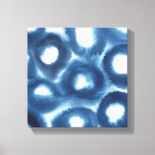 Em Tela Círculos de Impressão de Indigio Watercolor