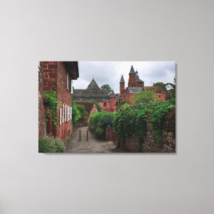 Em Tela Collonges-la-Vermelho, o impressão vermelho das