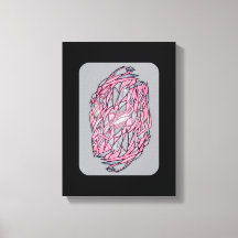 Contraste Vibrante: Impressão Abstrata Geométrica 