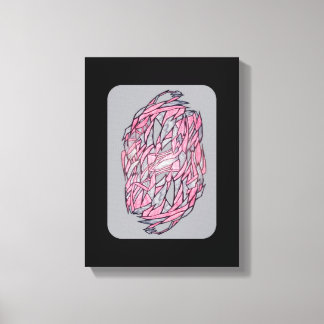 Em Tela Contraste Vibrante: Impressão Abstrata Geométrica 