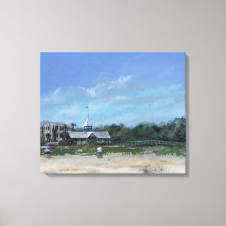Em Tela East Beach, Ruas. Ilha Simons, GA - Impressão Canv
