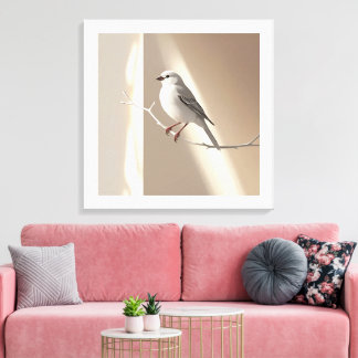 Em Tela Elegante Impressão de Arte de Parede de Pássaro Pa