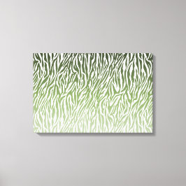 Em Tela Espelho de Impressão de Zebra Verde Selvagem