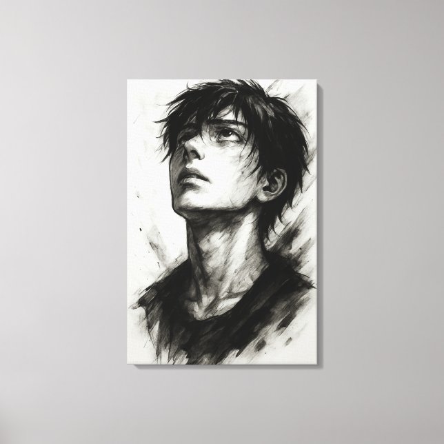 Em Tela Esperança além das sombras nas telas de impressão (Frente)