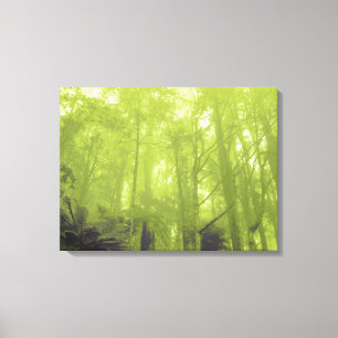 Em Tela Espírito das árvores impressão triptych verde