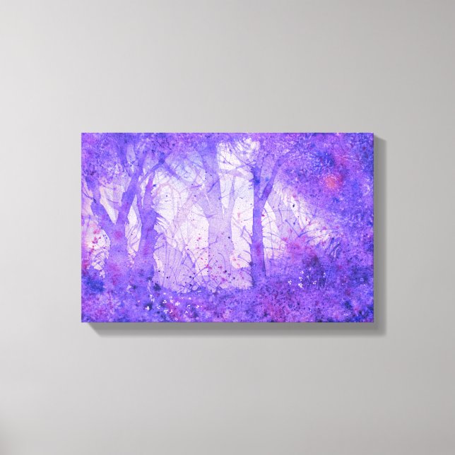 Em Tela Euphoric Wilds Watercolor Impressão (Frente)