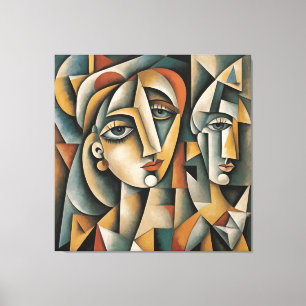 Em Tela Foto Cubista Impressão Picasso Braque Inspirado