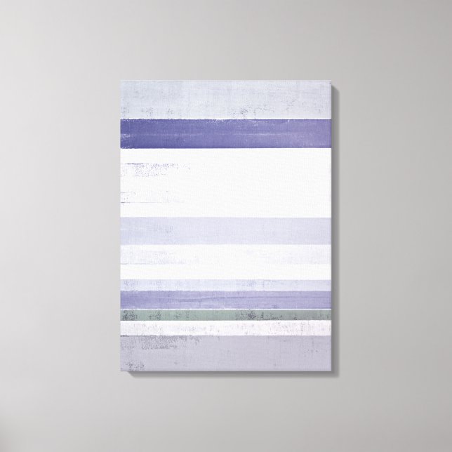Em Tela 'Grape' Roxo e Cinza Abstrato Arte Impressão (Frente)
