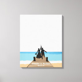 Em Tela Guia de Impressão Digital de Praia