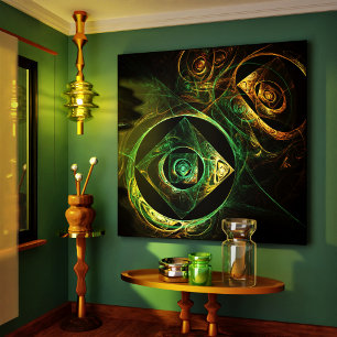 Em Tela Impressão Abstrato de vibrações mágicas