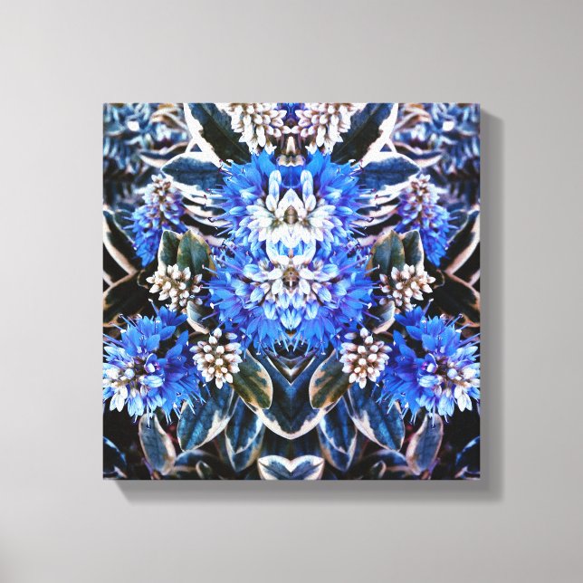 Em Tela Impressão bonito e azul (Frente)