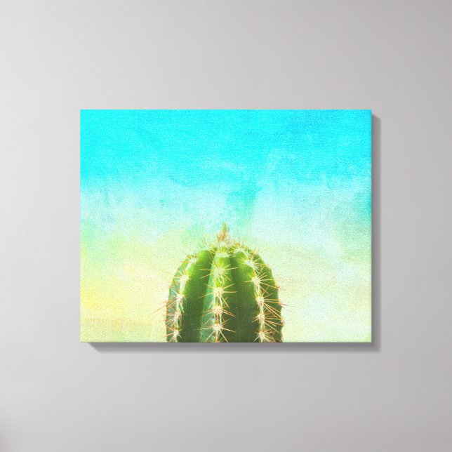 Em Tela Impressão Cactus Zen (Frente)