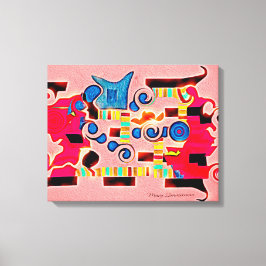 Em Tela Impressão casaco de Abstrato de Braços