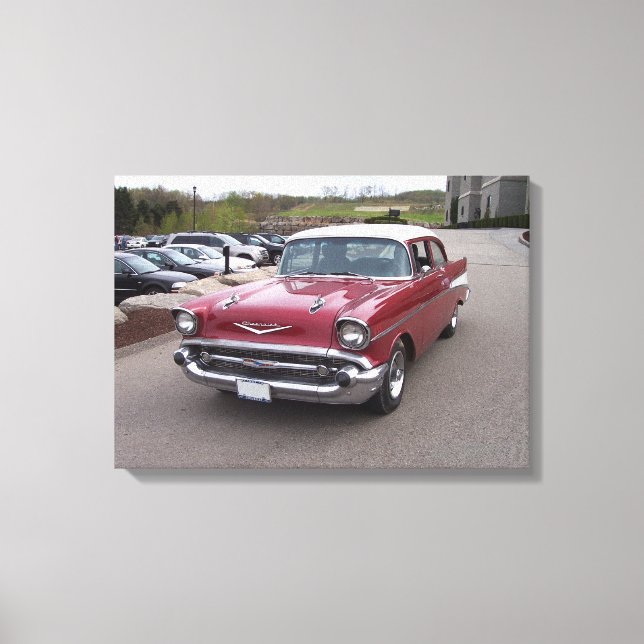 Em Tela impressão Chevy Bel-Air 1957 (Frente)