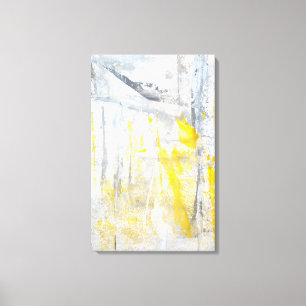 Em Tela Impressão cinzento e amarelo da "abstracção" de