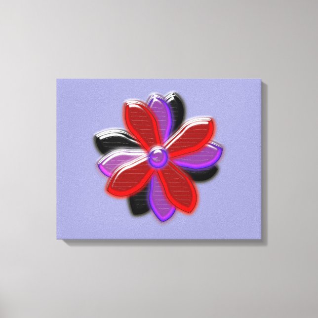 Em Tela Impressão da Flor de Margarida Brilhante (Frente)