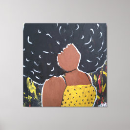 Em Tela Impressão da moça africana Rhonda Patton