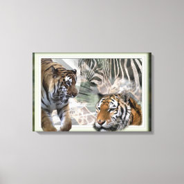 Em Tela Impressão da selva primitiva