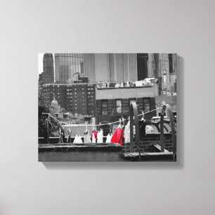 Em Tela Impressão das canvas: clothesline