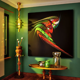 Em Tela Impressão de Abstrato de Arte Chameleon