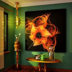 Em Tela Impressão de Abstrato de arte para obras leves