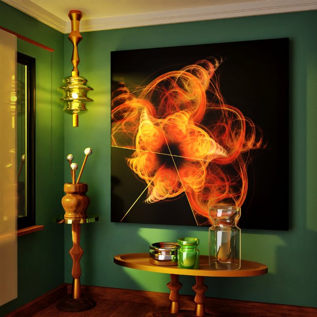 Em Tela Impressão de Abstrato de arte para obras leves (Lightworks Abstract Art Wrapped Canvas Print)