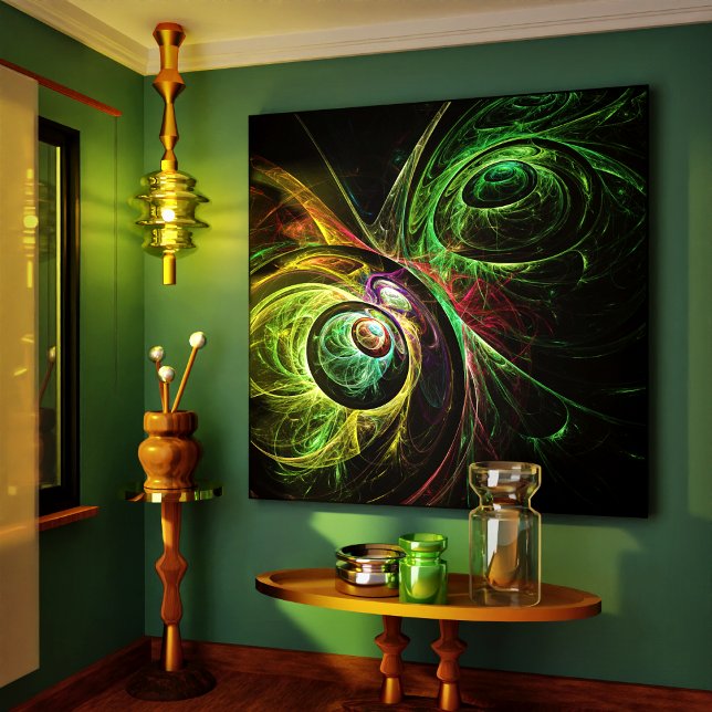 Em Tela Impressão de Abstrato de Olhos para Olhos (Eye to Eye Abstract Art Wrapped Canvas Print)