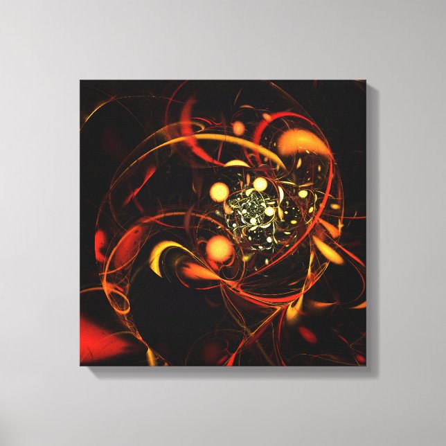 Em Tela Impressão de Abstrato de pulsação (Frente)