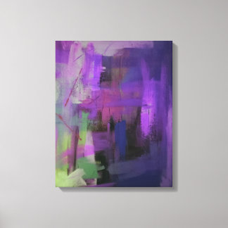 Em Tela Impressão de Abstrato púrpura colorida