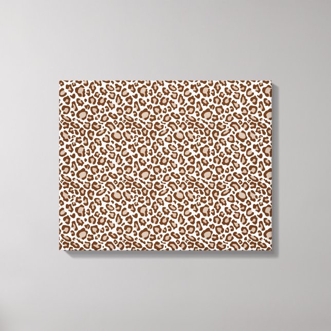 Em Tela Impressão de Animais Castanhos Leopardo (Frente)