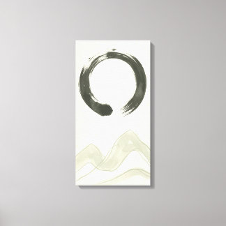 Em Tela Impressão de Arte de Linha Abstrata Japandi Neutra