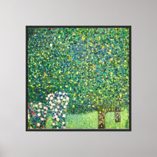 Em Tela Impressão de Arte de Parede de Gustav Klimt Rosas