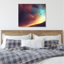 Impressão de arte de pintura a óleo abstrata escur