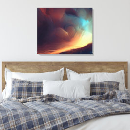 Em Tela Impressão de arte de pintura a óleo abstrata escur